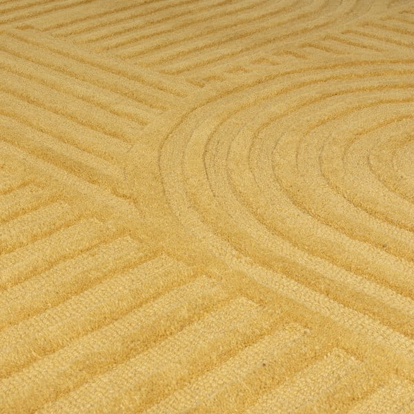 Žuti vuneni tepih Flair Rugs Zen Garden, 160 x 230 cm-image-4