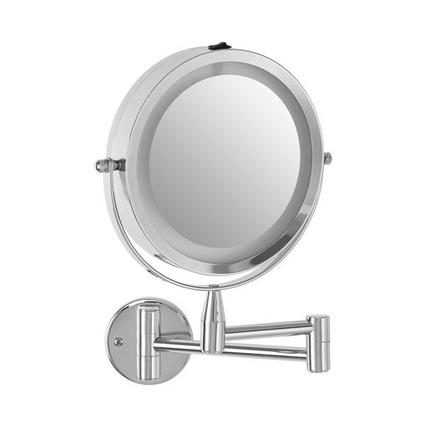 Kozmetičko ogledalo s osvjetljenjem/povećavajuće (s povećanjem 2x) 18x29 cm Cassini – Premier Housewares