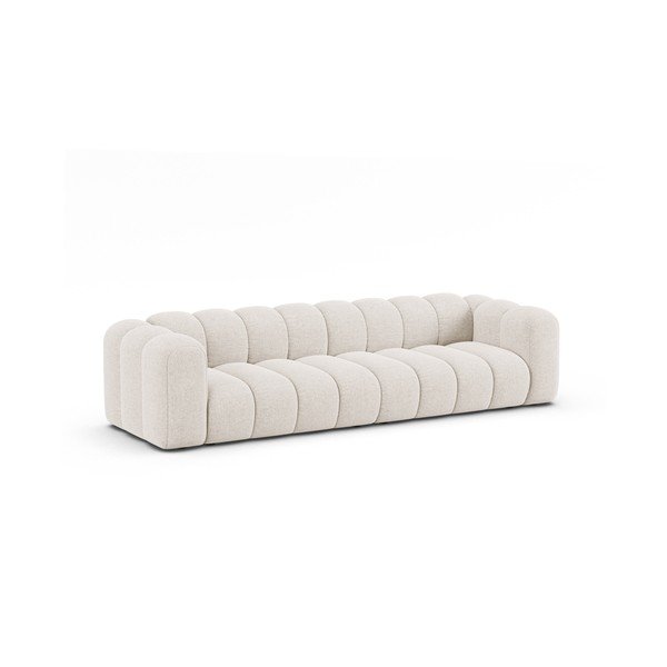 Krem sofa od šenila 290 cm Lupine – Micadoni -image-1