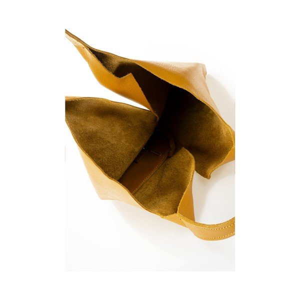 Žuta kožna torbu Giulia Massari Silvia-image-3