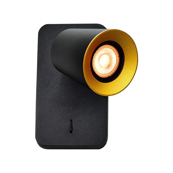 Crna zidna lampa ø 8 cm Elli – GTV
