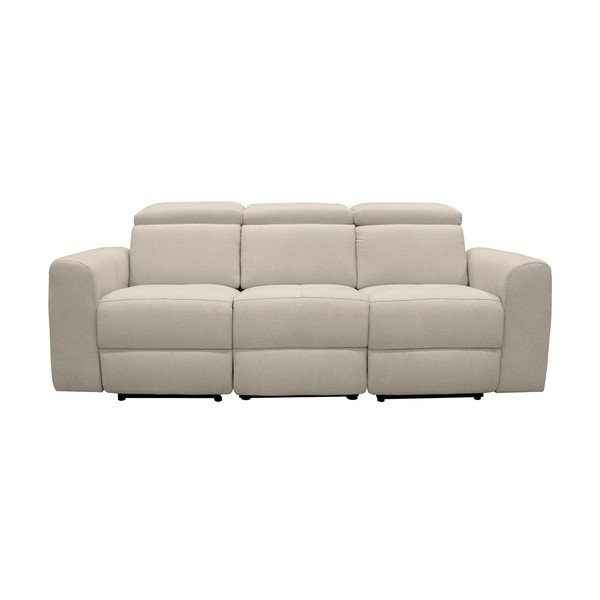 Bijela sofa od imitacije kože 216 cm Capena – Støraa
