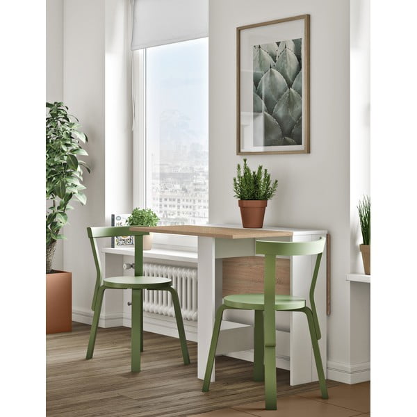 Proširiv blagovaonski stol s pločom stola u dekoru hrasta 76x28 cm Papillon – TemaHome-image-1