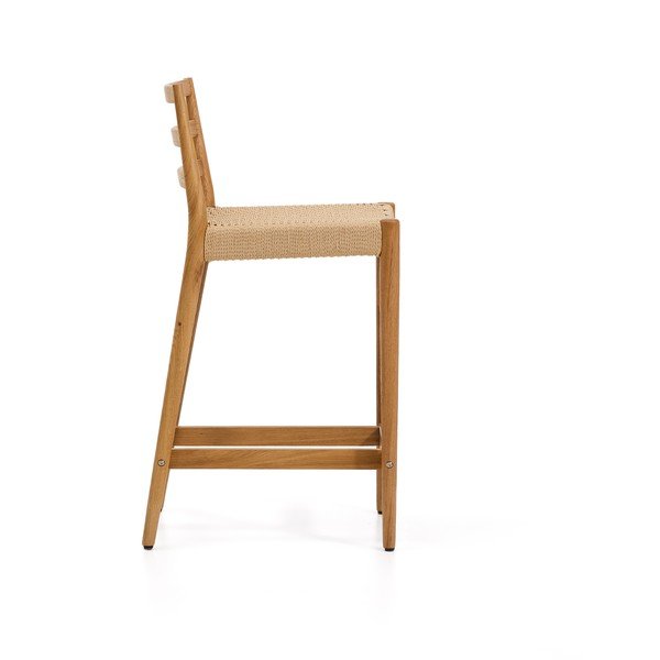 Barska stolica od punog hrasta u prirodnoj boji (visine sjedala 65 cm) Analy – Kave Home-image-3