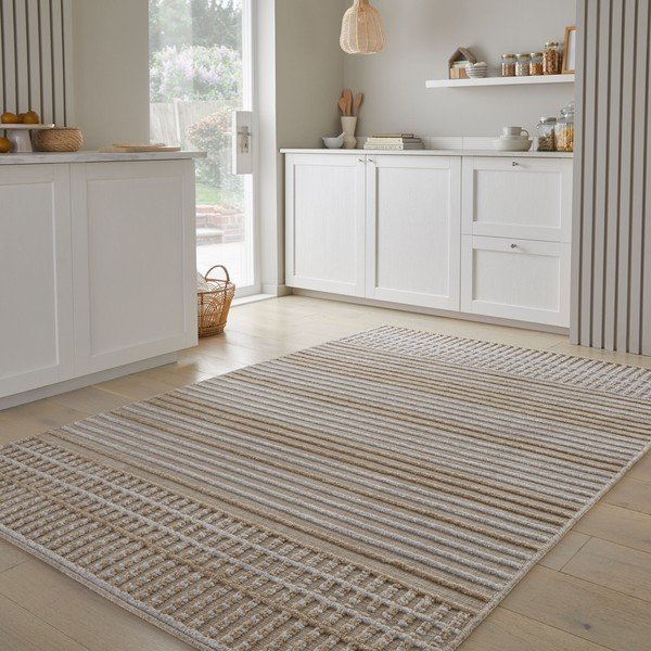 Bež perivi tepih od šenila 200x320 cm Elton – Flair Rugs-image-1