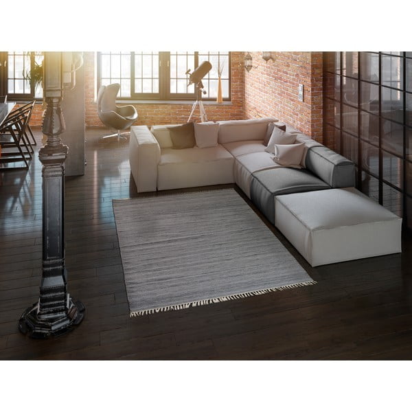 Tamnosivi vanjski tepih od reciklirane plastike Universal Liso, 160 x 230 cm-image-1