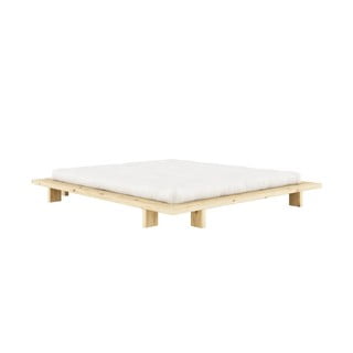 Bračni krevet od borovine s letvicama u prirodnoj boji 180x200 cm Japan – Karup Design