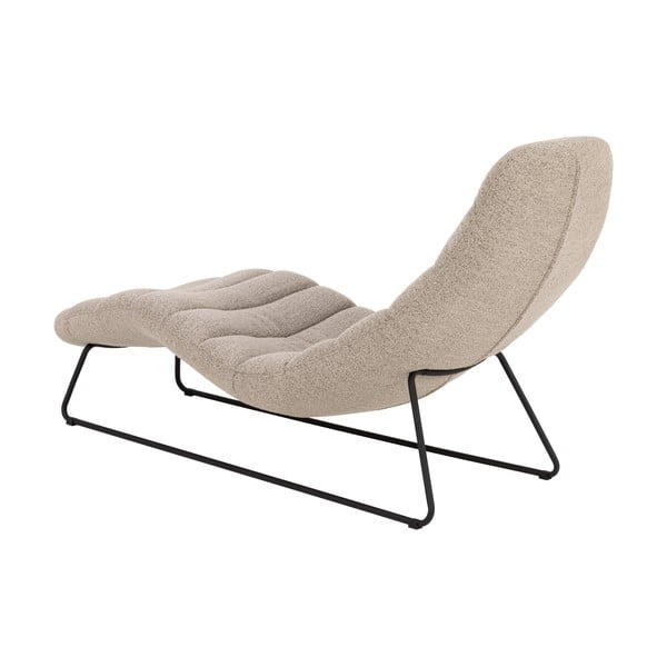 Bež ležaljka od bouclé tkanine Chaplin – Actona-image-3