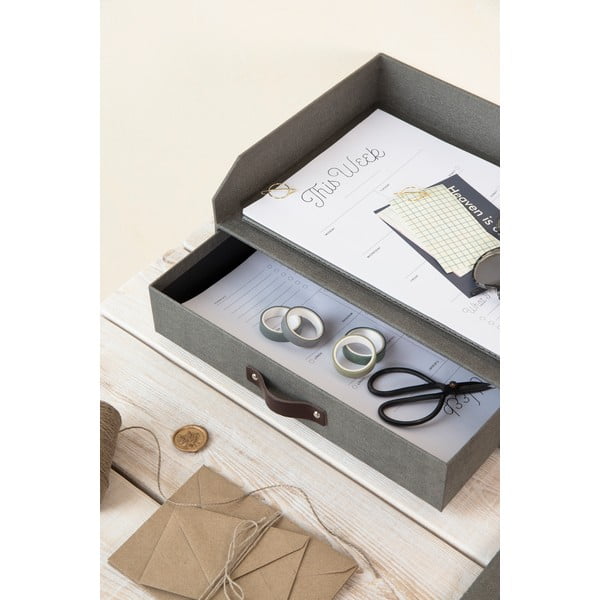 Kartonski uredski organizator za ladicu/za dokumente Walter – Bigso Box of Sweden-image-1