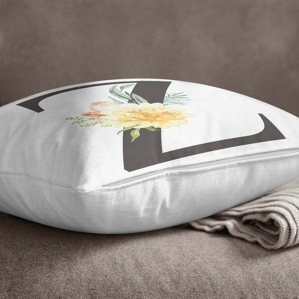 Jastučnica Minimalist Cushion Covers Floral Alphabet Z, 45 x 45 cm