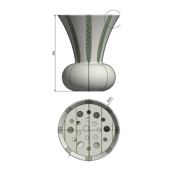 Vaza od kamenine Kähler Design Signature, visina 20 cm-image-4