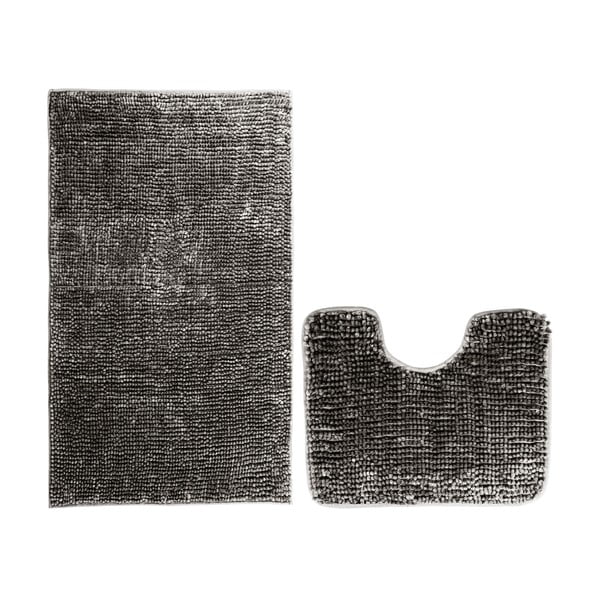 Tamno sive kupaonske prostirke u setu 2 kom za WC 80x50 cm Bati – Restilo