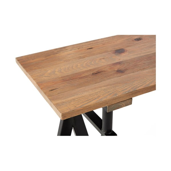 Pomoćni stol s pločom stola od borovine u prirodnoj boji 45x130 cm Hampstead – Premier Housewares-image-4