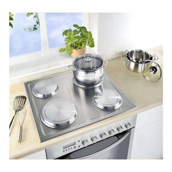 Zaštitne podloge za štednjak u setu od nehrđajućeg čelika 4 kom 20x20 cm – Wenko-image-2