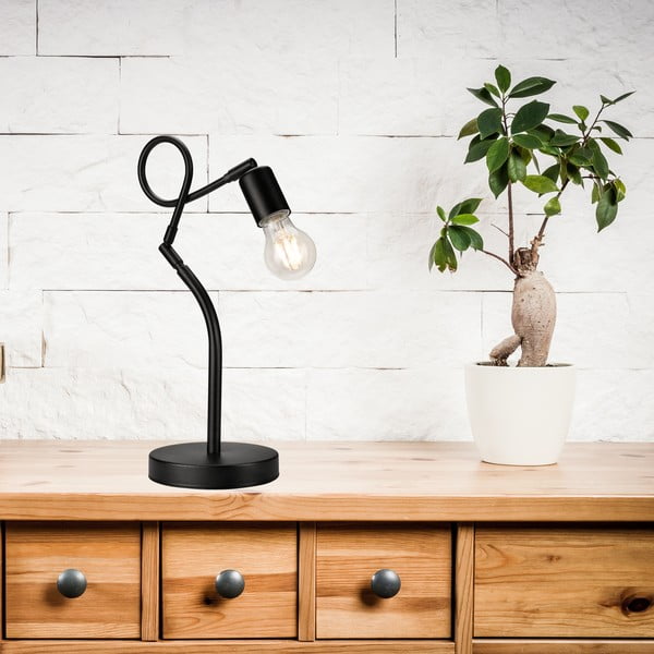 Crna stolna lampa (visina 42 cm) Harry – LAMKUR-image-1