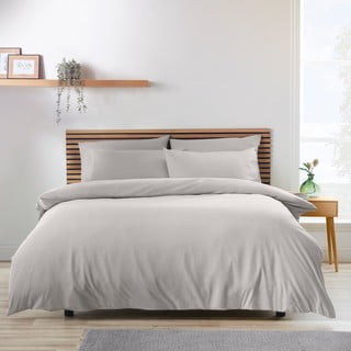 Siva posteljina za bračni krevet 200x200 cm So Soft Easy Iron – Catherine Lansfield