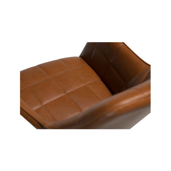 Smeđa stolica od umjetne kože DAN-FORM Denmark Embrace Vintage-image-3