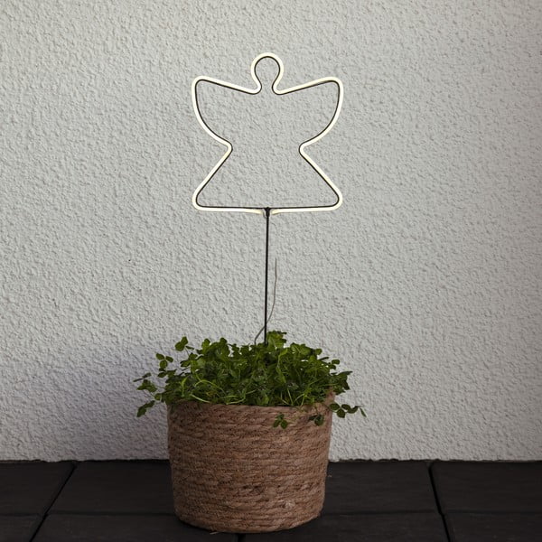 Crni svjetlosni ukras s božićnim motivom Neon Angel – Star Trading-image-1