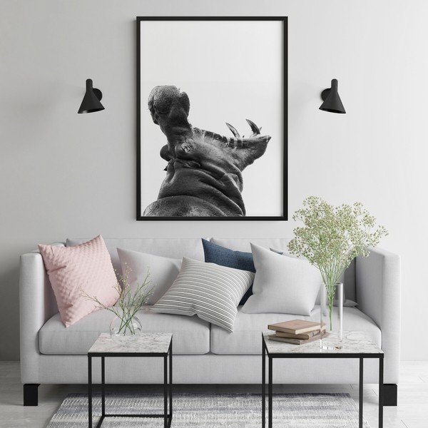 Plakat DecoKing Hippopotamus, 100 x 70 cm-image-2