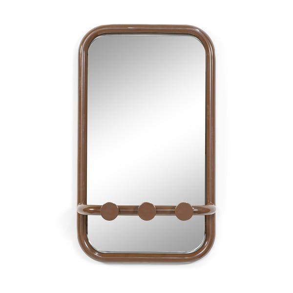 Tamno smeđa metalna ploča za vješanje garderobe 35x60x11 cm Retro – Spinder Design