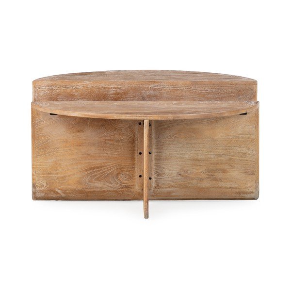 Okrugao stolić za kavu od masivnog manga u tamnoj prirodnoj boji ø 80 cm Divya – MOME-image-2