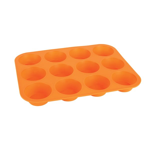 Narančasti silikonski kalup za muffine Orion Baker, 32,5 x 25 cm