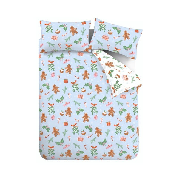 Plava posteljina za bračni krevet/za produženi krevet od mikrovlakana 230x220 cm Gingerbread – Catherine Lansfield