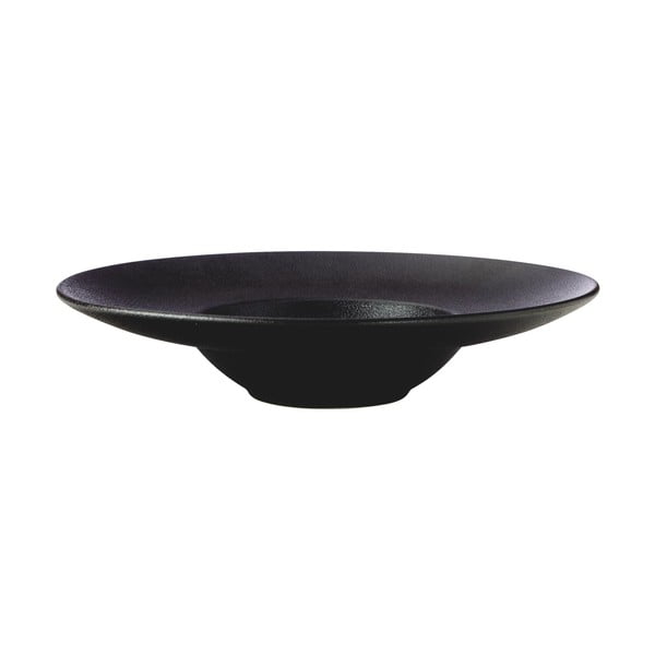 Crni dubok keramički tanjur ø 28 cm Caviar – Maxwell & Williams