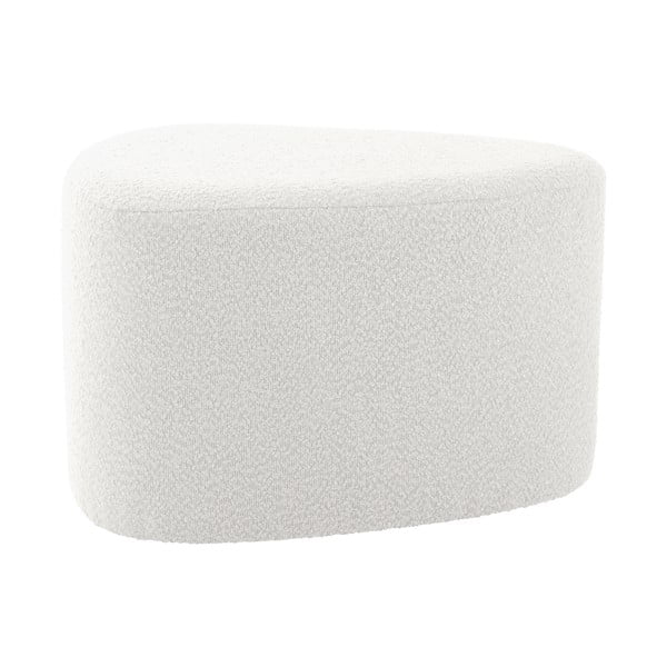 Bijeli tabure od bouclé tkanine Ada – Leitmotiv-image-2