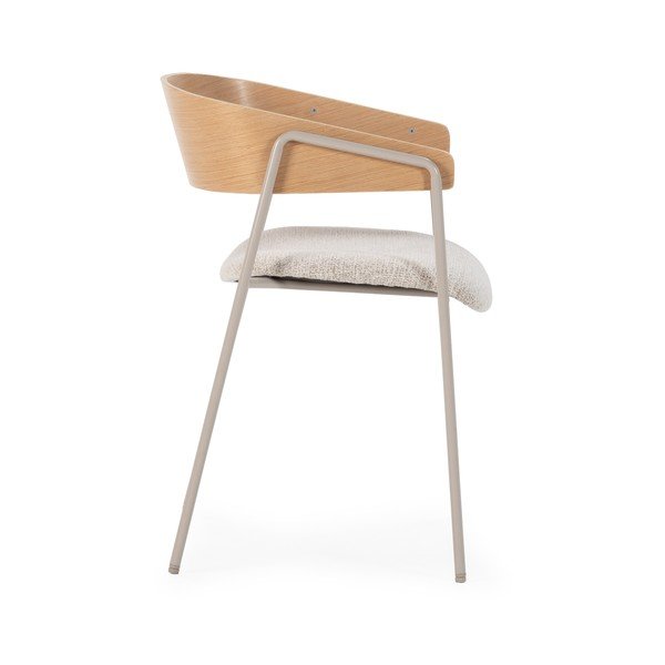 Svijetlo sive/u prirodnoj boji podstavljene blagovaonske stolice u setu s naslonima za ruke 2 kom Cora – MOME-image-4