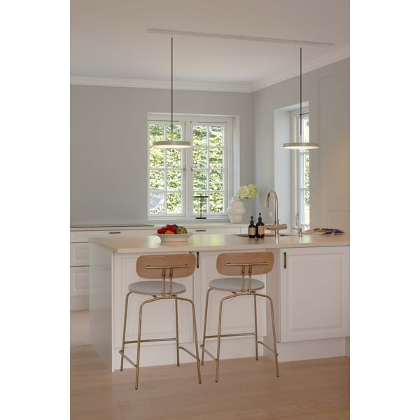 Svijetlo siva metalna LED viseća svjetiljka s mogućnosti zatamnjivanja s metalnim sjenilom ø 31 cm Asteria Plus – UMAGE-image-3