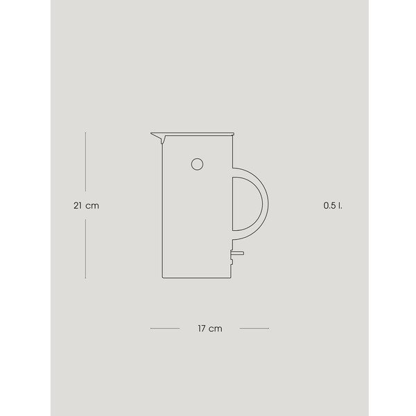 Crno plastično kuhalo za vodu 500 ml EM77 – Stelton-image-3