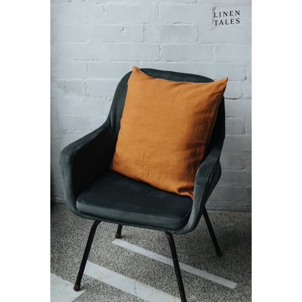 Lanena ukrasna jastučnica 40x40 cm Hazelnut – Linen Tales-image-1