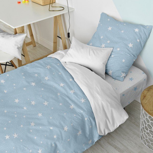 Pamučna dječja posteljina za krevet za jednu osobu 140x200 cm Little star – Happy Friday-image-1