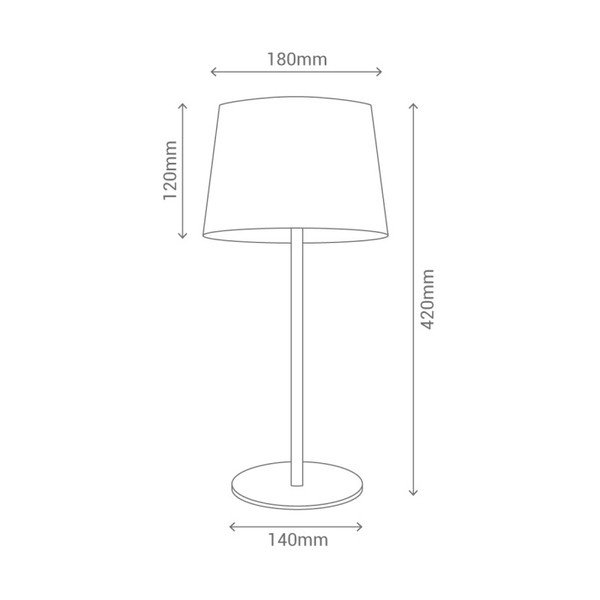 Plava stolna lampa SULION Lines-image-2