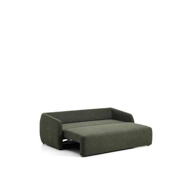 Tamno zelena sklopiva sofa od šenila 218 cm Laira – Kave Home-image-3