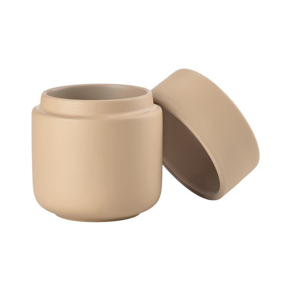 Bež kupaonski organizator za pamučne vatice od kamenine Ume – Zone-image-2