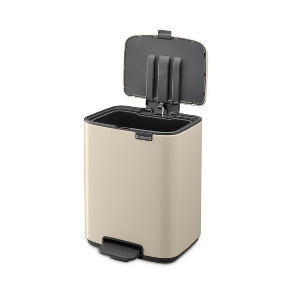 Bež željezna kanta za smeće s pedalom 7 l Bo – Brabantia-image-4