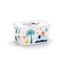 Bijela plastična dječja kutija za pohranu 55x39x31 cm C Box Style – KIS