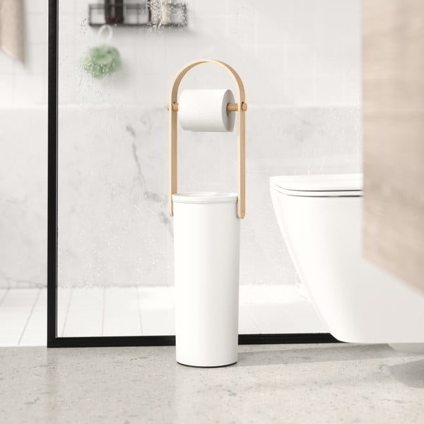 Bijeli plastičan držač za WC papir Bellwood – Umbra-image-3
