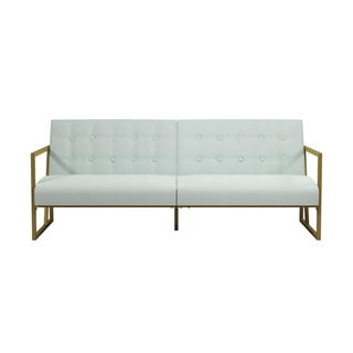 Bijeli kauč na razvlačenje s CosmoLiving baršunastom površinom Cosmoliving by Cosmopolitan Lexington