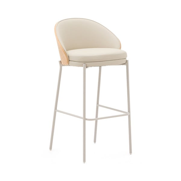 Bež/u prirodnoj boji barska stolica (visine sjedala 77 cm) Eamy – Kave Home