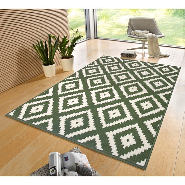 Zeleni tepih 150x80 cm Diamond - Hanse Home-image-1