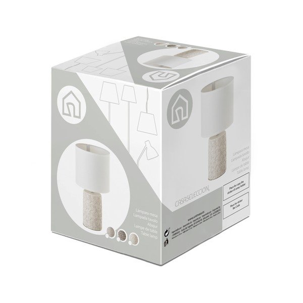 Smeđa stolna lampa s tekstilnim sjenilom (visina 33,5 cm) – Casa Selección-image-3