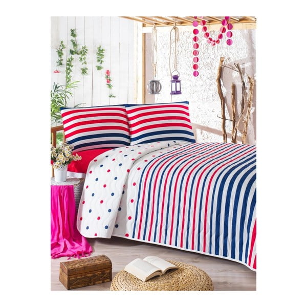 Prošivena lagana deka za bračni krevet s navlakom za jastuk Clup, 200 x 220 cm
