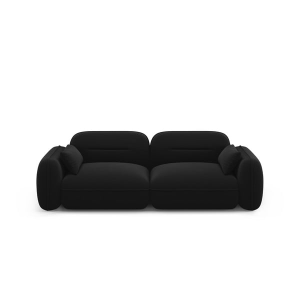 Crna baršunasti sofa 230 cm Audrey – Interieurs 86