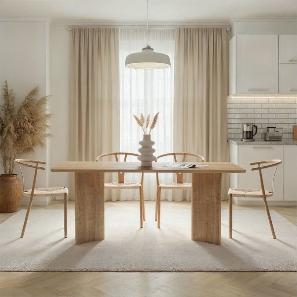 Blagovaonski stol u dekoru hrasta 90x180 cm Linza – Kalune Design-image-1