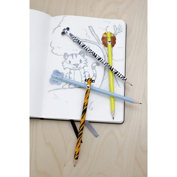 Set od 4 olovke Kikkerland Safari -image-1