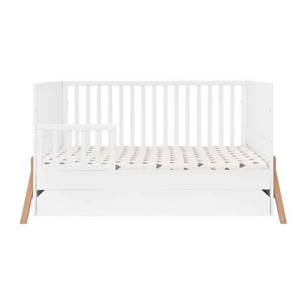 Bijeli dječji krevetić s ladicom BELLAMY Lotta, 70 x 140 cm-image-2