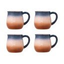 Plave/narančaste keramičke šalice u setu 4 kom 200 ml Tatum – Bloomingville